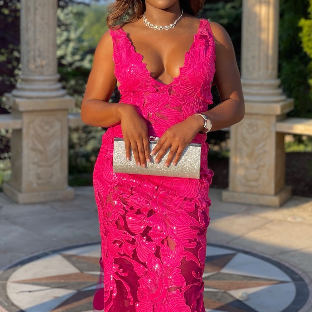 Jovani Size 0 Pink Fuchsia Prom Evening Gown